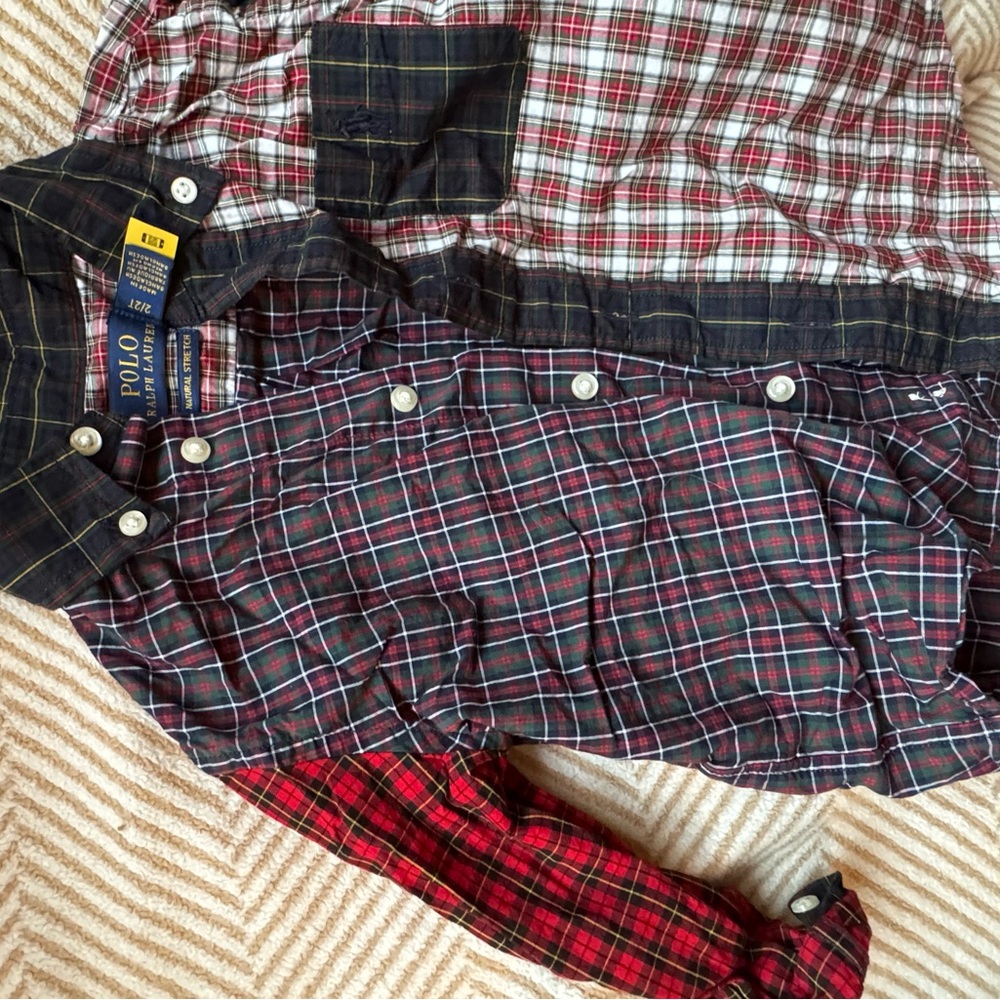 Polo by Ralph Lauren boys Plaid Shirt - Red and Blue and green for holiday